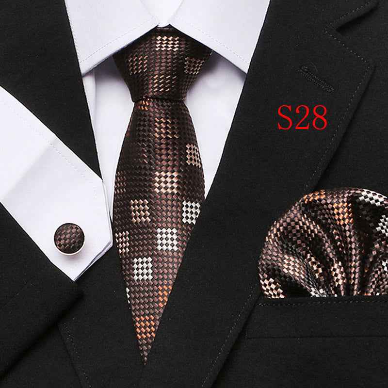 Paisley Series European And American Fashion Tie Three-piece Suit