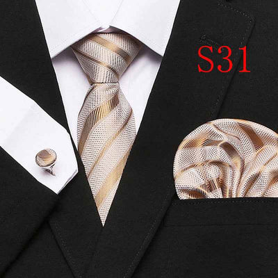 Paisley Series European And American Fashion Tie Three-piece Suit