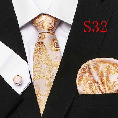 Paisley Series European And American Fashion Tie Three-piece Suit