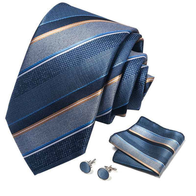 Men's Creative All-match Business Formal Wear Tie Scarf Cuff Buckle Set