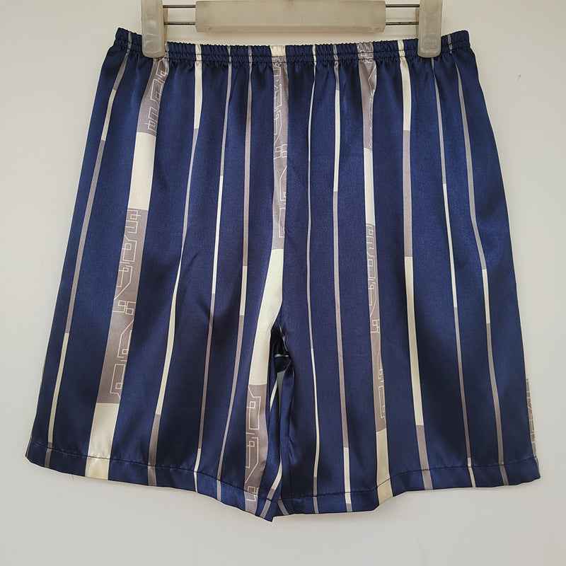 Men's Simple Home 5-point Silk Ice Silk Shorts