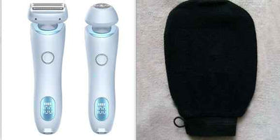 2 In 1 Hair Removal Epilator USB Rechargeable Trimmer Women Body Razor Face Leg Armpit Bikini Hand Pubic Shaver Hair Remover