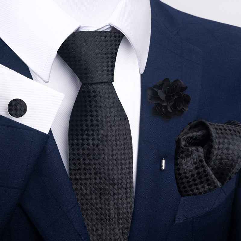 Men's Tie Suit Pocket Square Combo 8