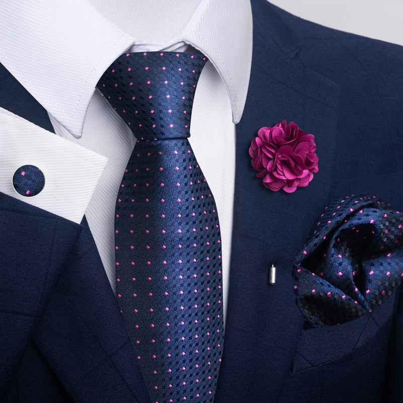 Men's Tie Suit Pocket Square Combo 8