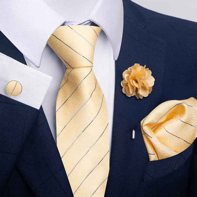 Men's Tie Suit Pocket Square Combo 8