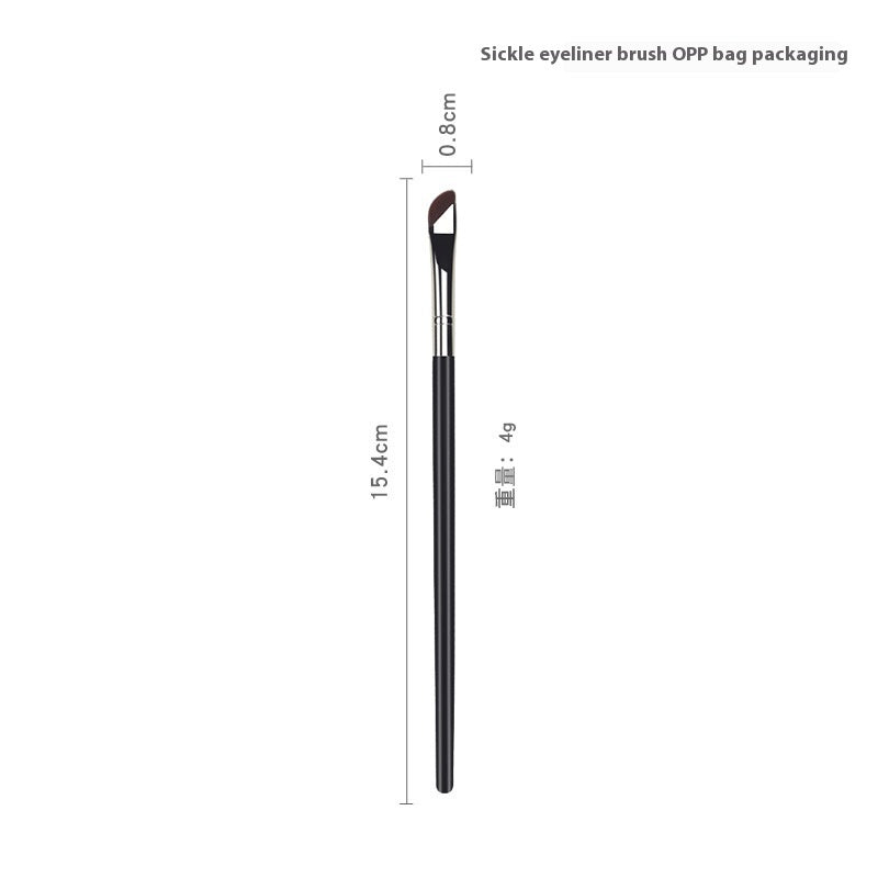 Single Flat Head Oblique Angle Eye Beauty Brush SHOPPORA