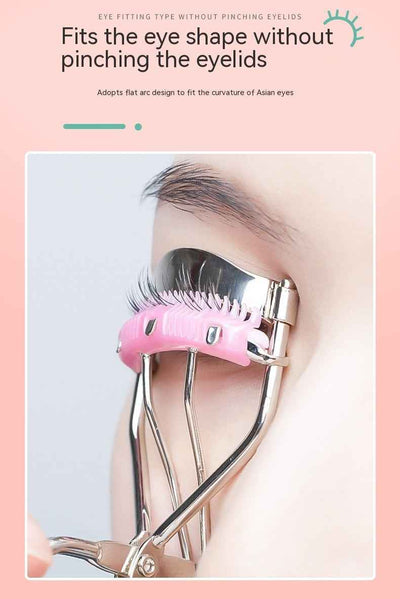 Natural Curling Eyelash Curler With Comb Girls Eyelash Beauty Auxiliary Tools Portable Wide Angle Eyelash Curler