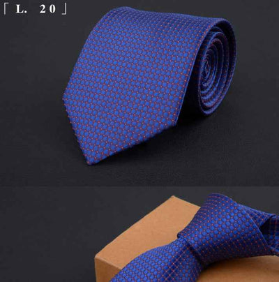 Men's business suit tie and bridegroom tie 8cm black red blue tie