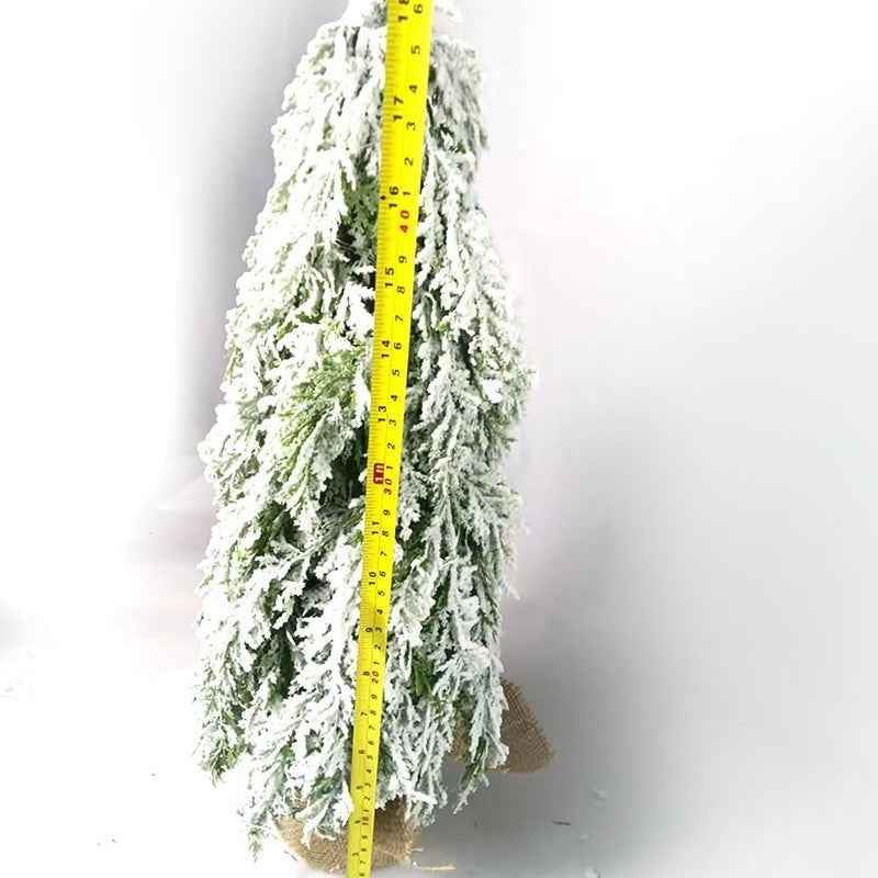 Festival Decoration Supplies With Lights PE Simulation Christmas Snow Sprayer Tree