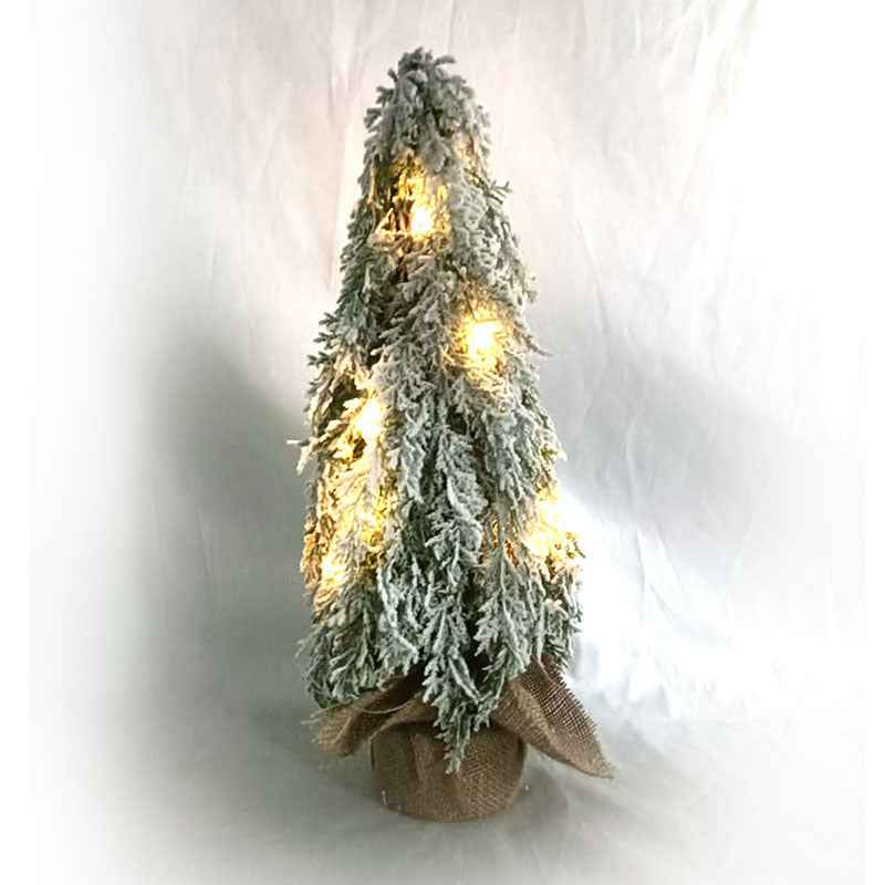 Festival Decoration Supplies With Lights PE Simulation Christmas Snow Sprayer Tree
