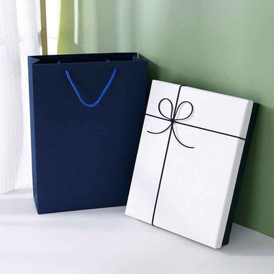 Large Gift Box, Empty Box, Simple Blue Packaging Box, Exquisite Birthday Gift Box, Rectangular Gift Box, Custom