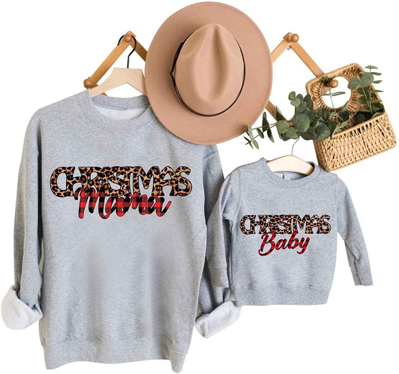 Parent-child Christmas Printed Sweater