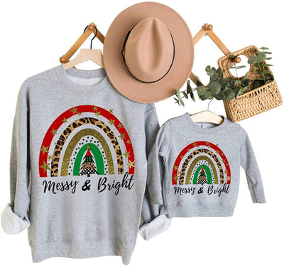 Parent-child Christmas Printed Sweater
