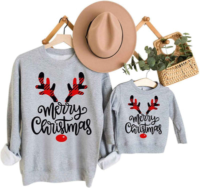 Parent-child Christmas Printed Sweater