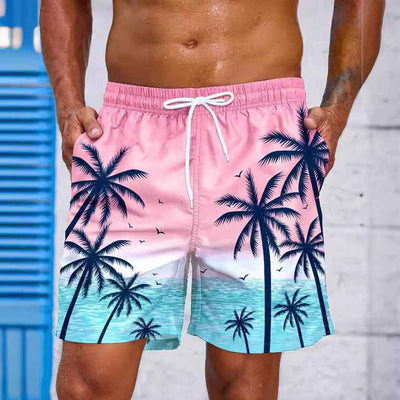 Fashion Loose Beach 3D Printed Men's Shorts