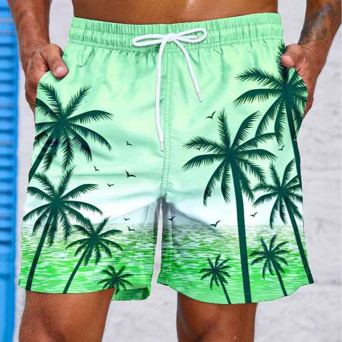 Fashion Loose Beach 3D Printed Men's Shorts