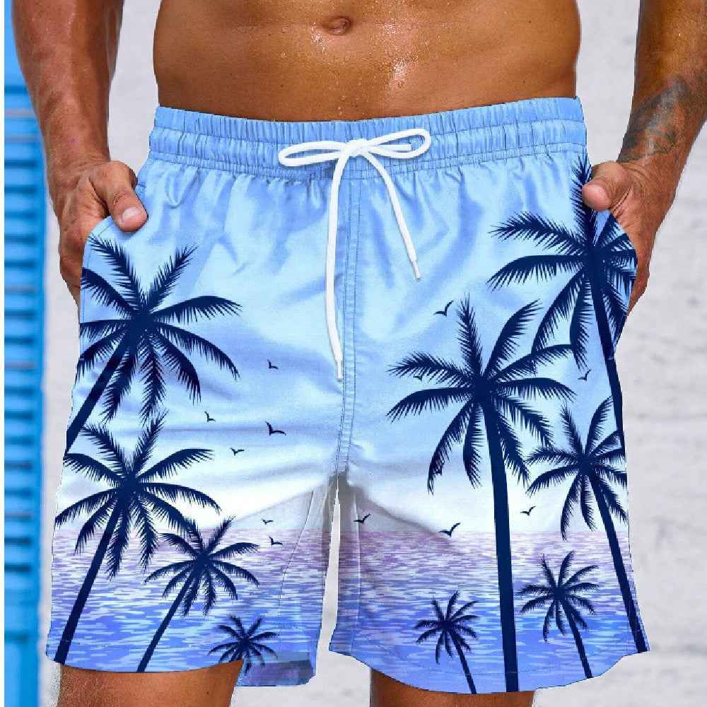 Fashion Loose Beach 3D Printed Men's Shorts