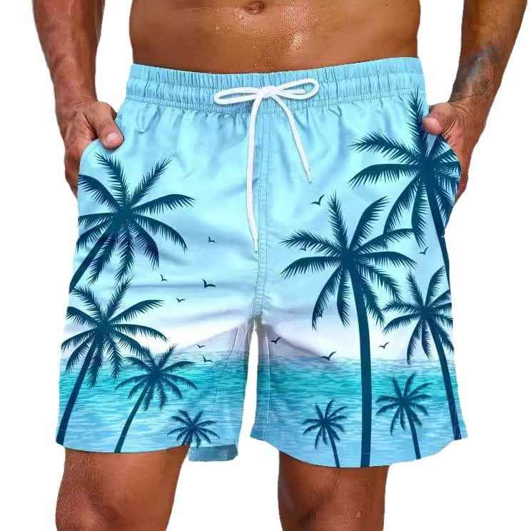 Fashion Loose Beach 3D Printed Men's Shorts