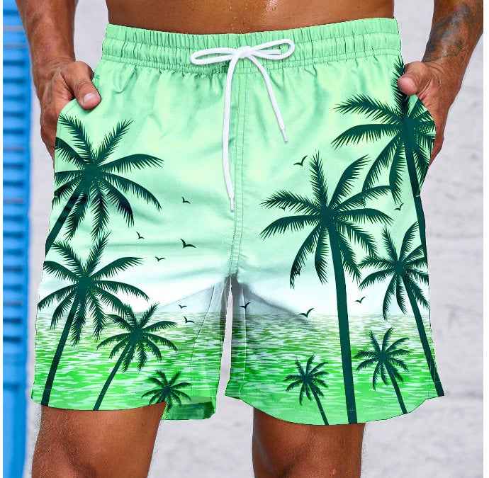 Fashion Loose Beach 3D Printed Men's Shorts