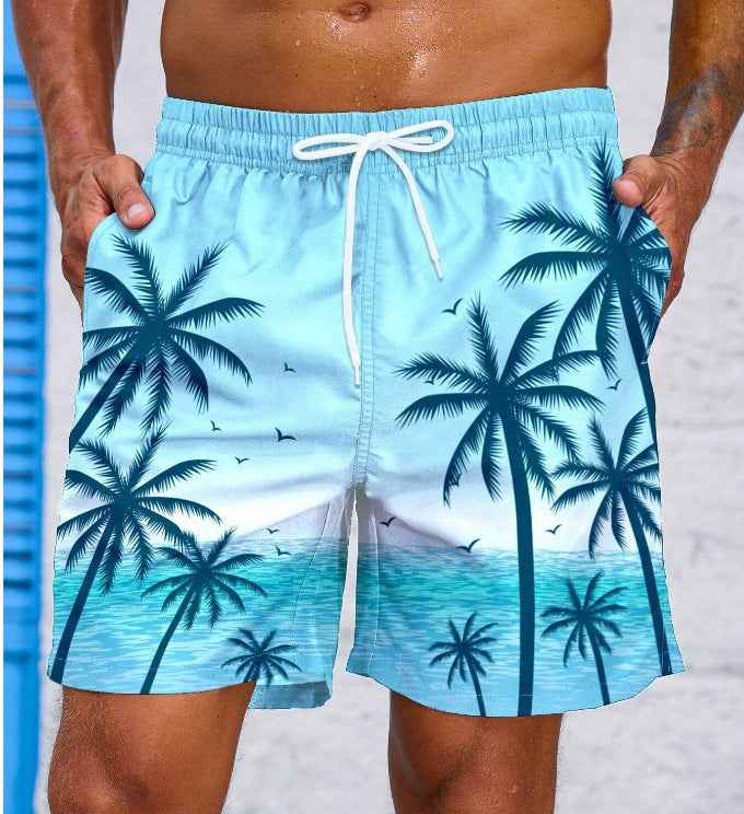 Fashion Loose Beach 3D Printed Men's Shorts