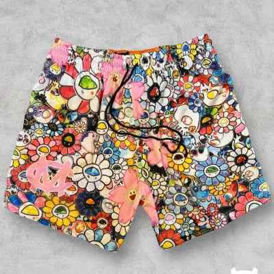 Summer Men's Beach Pants Printed Sports Casual Shorts