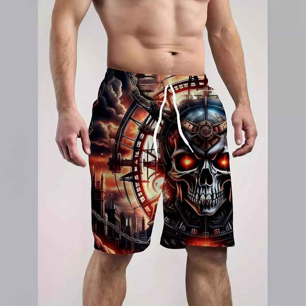 Digital Printed Casual Men's Shorts