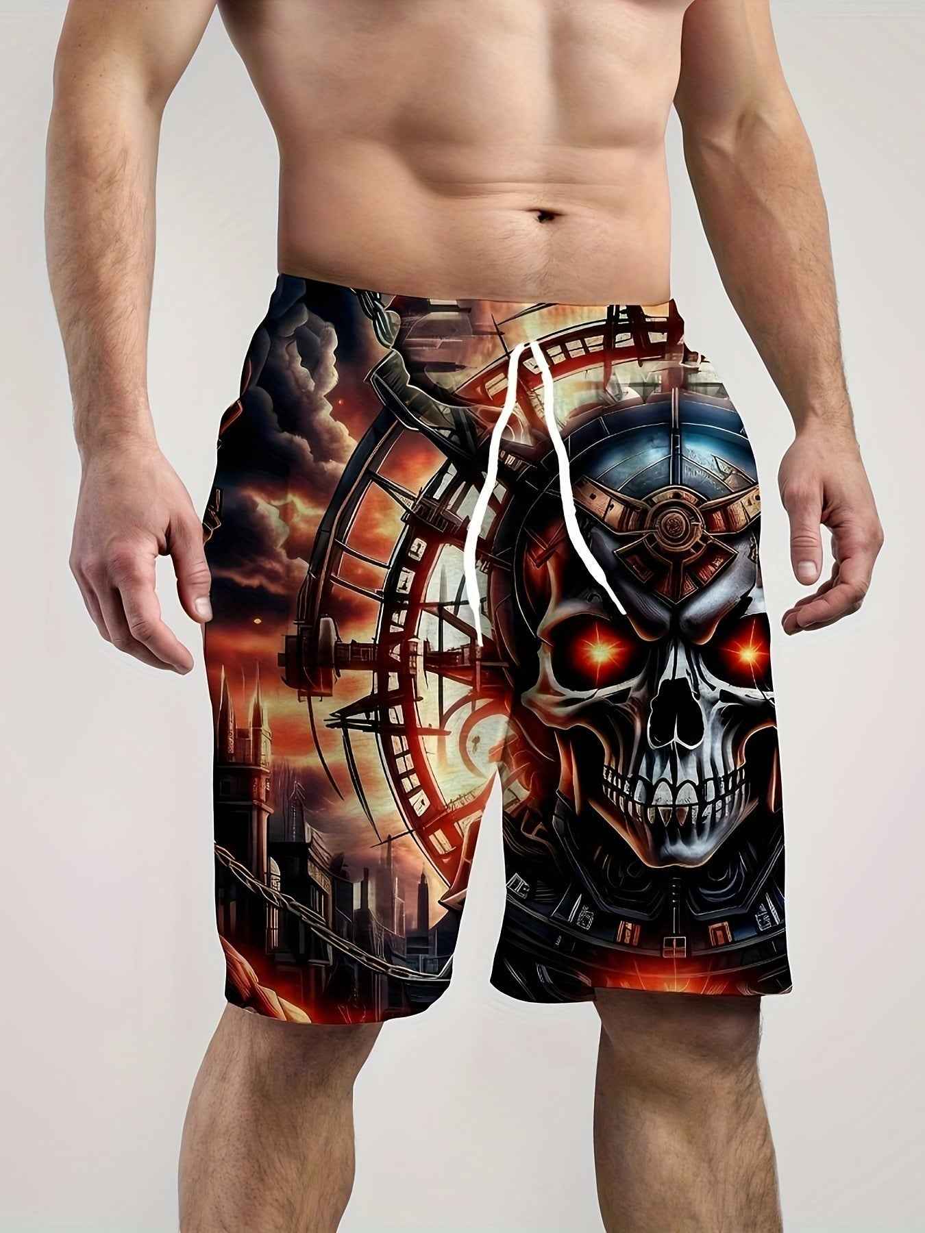 Digital Printed Casual Men's Shorts