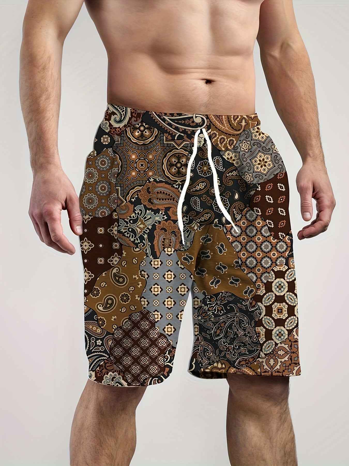 Digital Printed Casual Men's Shorts