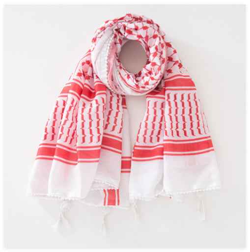 Men's Keffiyeh Jacquard Warp Knitting