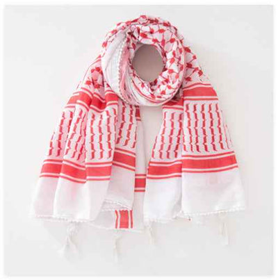 Men's Keffiyeh Jacquard Warp Knitting