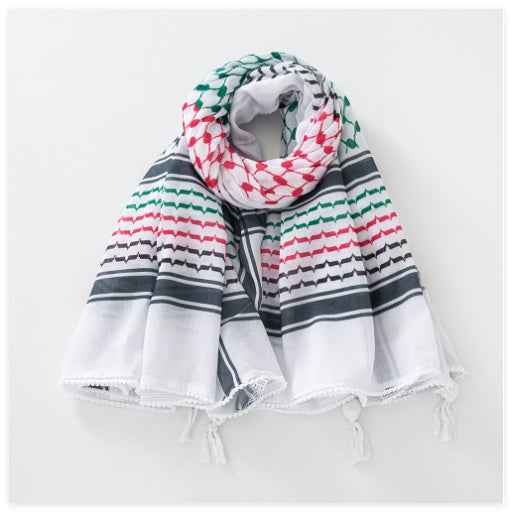 Men's Keffiyeh Jacquard Warp Knitting