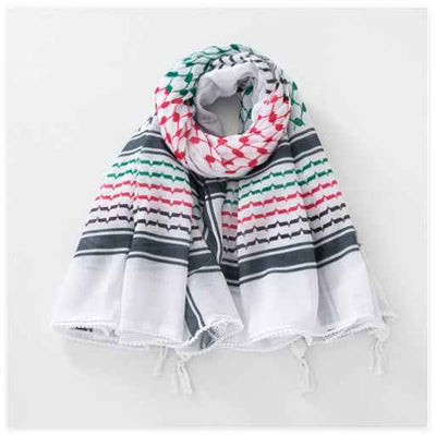 Men's Keffiyeh Jacquard Warp Knitting