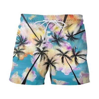 Summer Japanese Banana Leaf Beach 3D Digital Printing Beach Pants Men's Casual Shorts