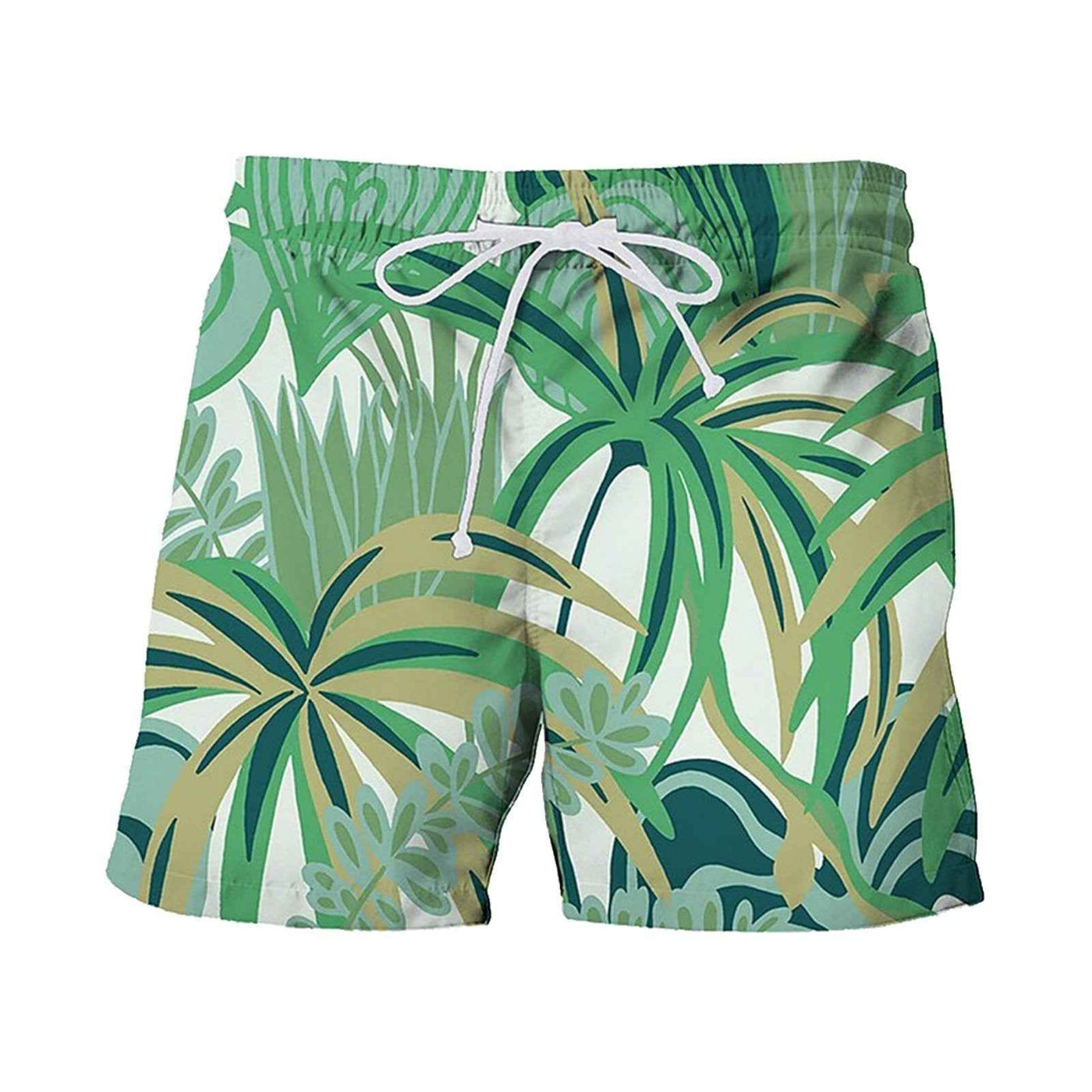 Summer Japanese Banana Leaf Beach 3D Digital Printing Beach Pants Men's Casual Shorts
