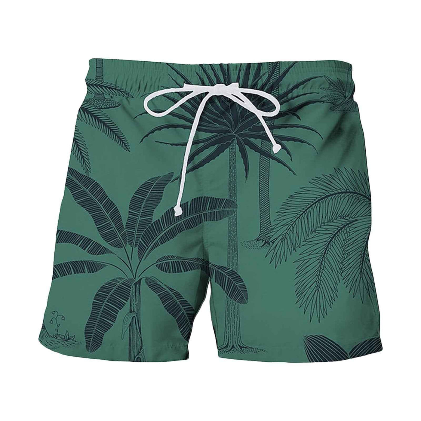 Summer Japanese Banana Leaf Beach 3D Digital Printing Beach Pants Men's Casual Shorts