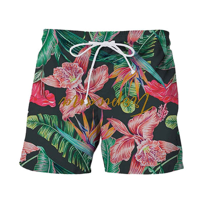 Summer Japanese Banana Leaf Beach 3D Digital Printing Beach Pants Men's Casual Shorts