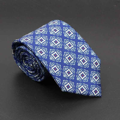 Super Soft Bohemian Silk Ties Men's Fashion 75mm Necktie