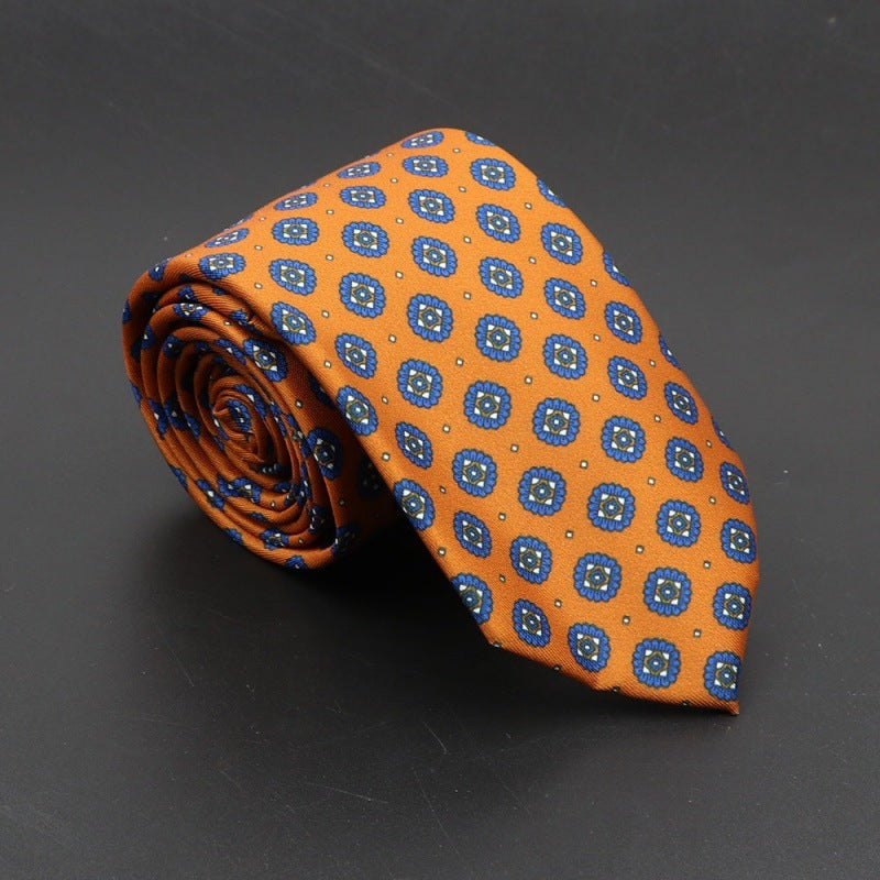 Super Soft Bohemian Silk Ties Men's Fashion 75mm Necktie SHOPPORA