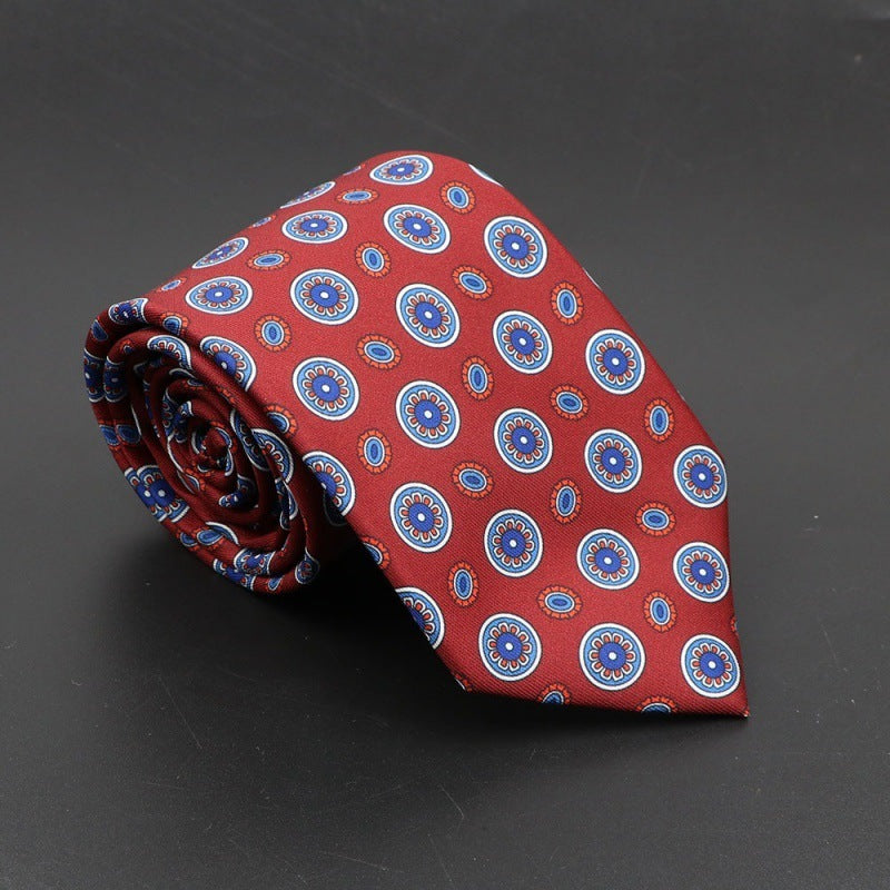 Super Soft Bohemian Silk Ties Men's Fashion 75mm Necktie SHOPPORA