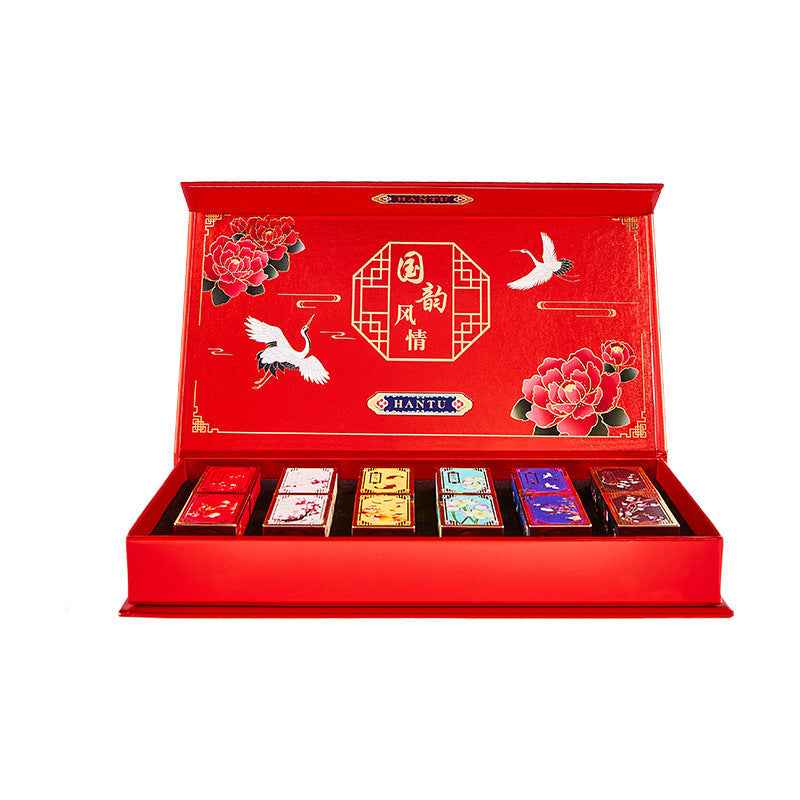 Imperial Christmas Gift Box Chinese Style Carved Lipstick Kit