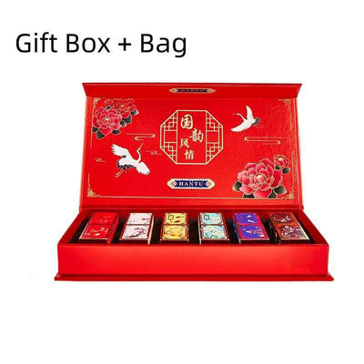 Imperial Christmas Gift Box Chinese Style Carved Lipstick Kit