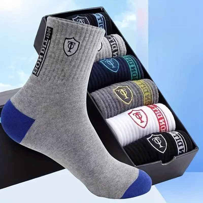 Sports Mid-calf Basketball Deodorant Men's Socks