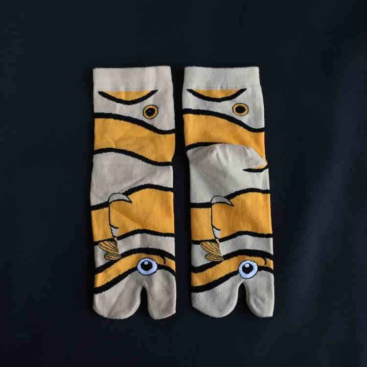 Men's And Women's Cotton Two-finger Socks