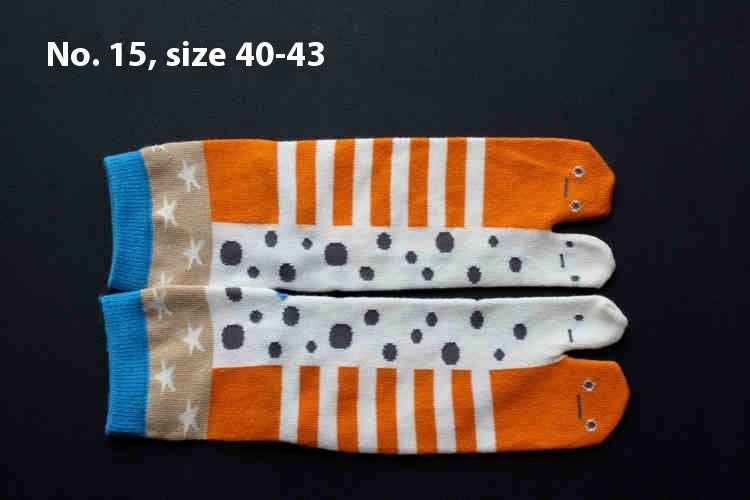 Men's And Women's Cotton Two-finger Socks