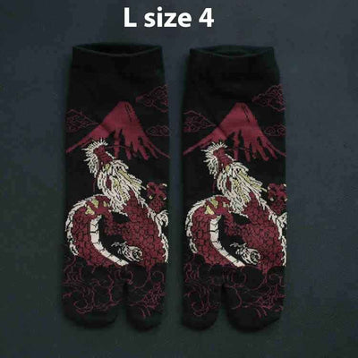 Men's And Women's Cotton Two-finger Socks