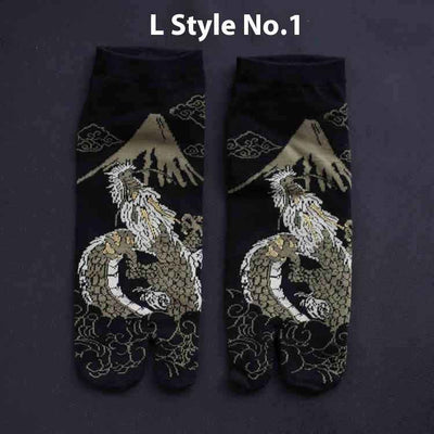 Men's And Women's Cotton Two-finger Socks