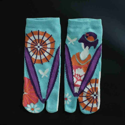 Men's And Women's Cotton Two-finger Socks