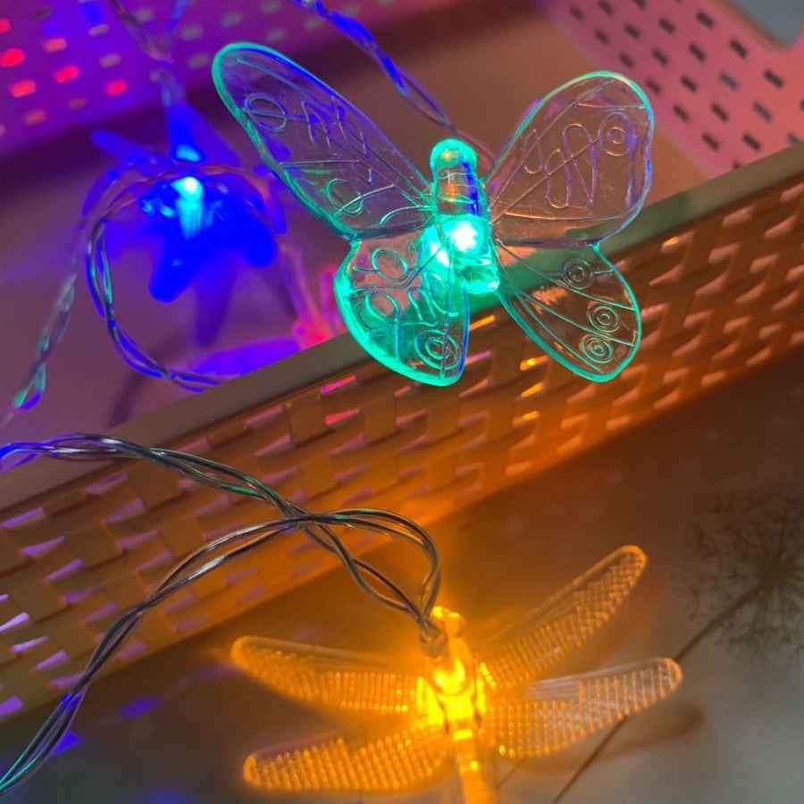 LED Butterfly Lighting Chain Crystal Wedding Shop Room Decoration