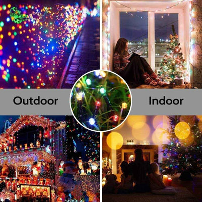 LED Christmas Atmosphere Outdoor Waterproof Solar-powered String Lights