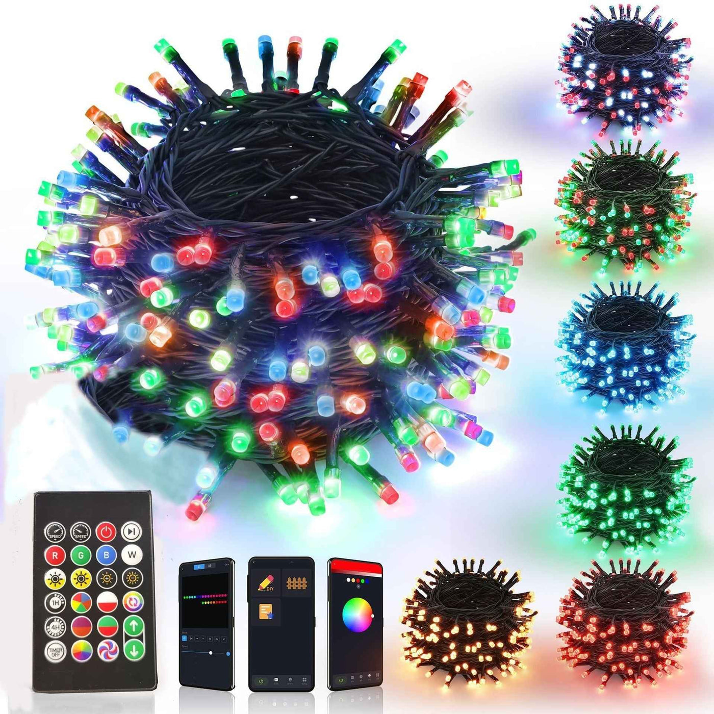 LED Christmas Atmosphere Outdoor Waterproof Solar-powered String Lights